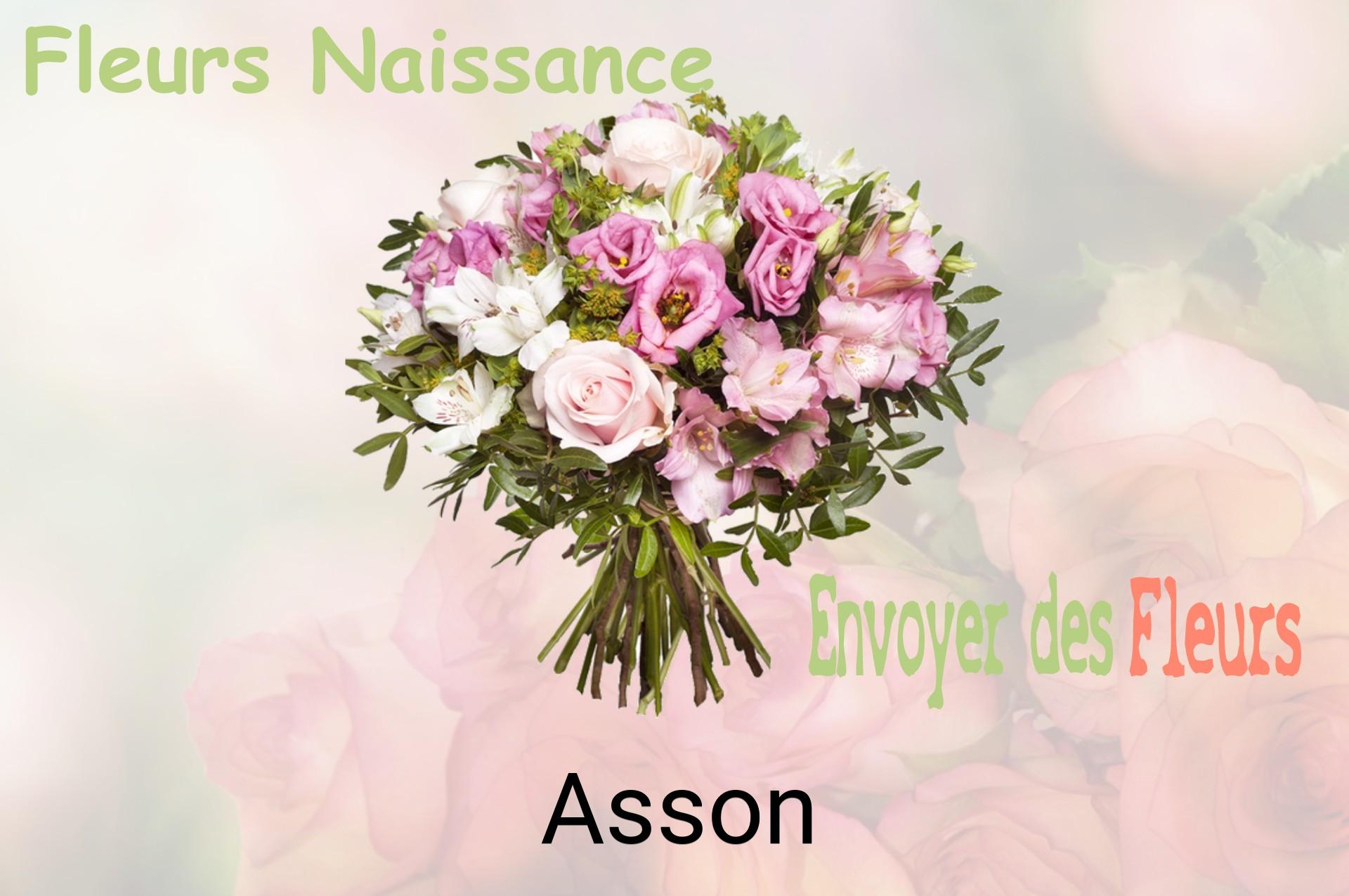 Bouquet de fleurs de naissance livré à Asson